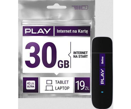 Router Modem Huawei E3131 bez simlock + Starter PLAY 30GB INTERNET